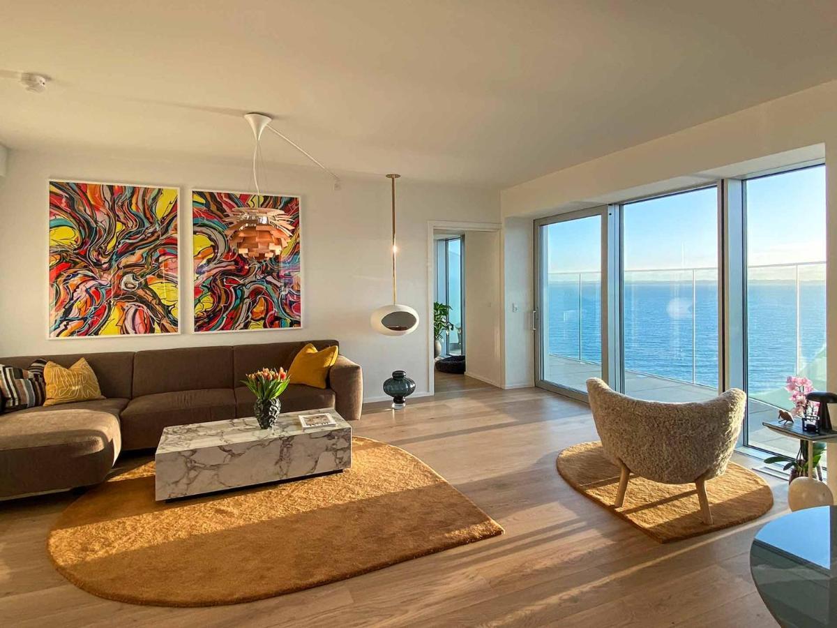 Amazing Sea View Apartment Århus Eksteriør billede